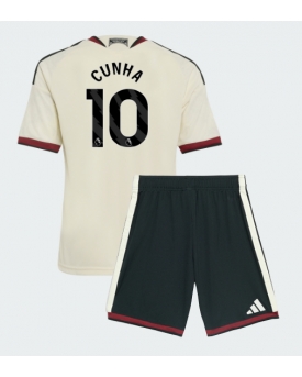 Manchester United Matheus Cunha #10 Maglia Gara Terza Repliche 2026-27 Bambino Maniche Corte Manchester United Matheus Cunha #10 Maglia Gara Terza Repliche 2026-27 Bambino Maniche Corte
